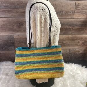 NWOT Wheat Straw Ladies Purse, Yellow